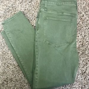 Madewell Garment Dyed 9” High Rise Skinny Crop 31